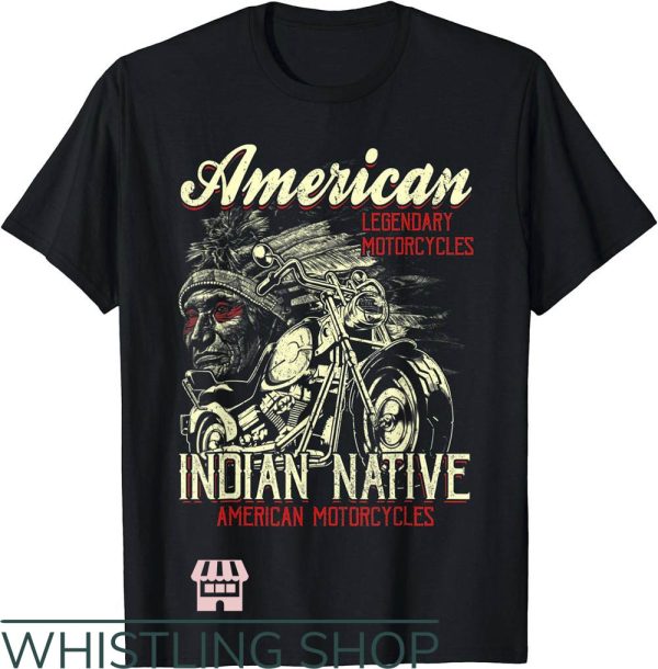 Indian Motorcycles T-Shirt Vintage Legendary Indian
