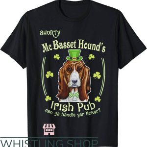 Irish Pub T-Shirt Irish Pub Shorty Basset Hound Shirt