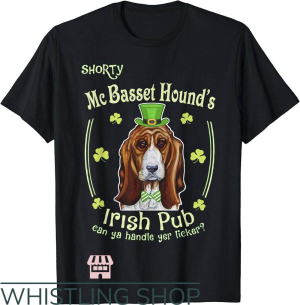 Irish Pub T-Shirt Irish Pub Shorty Basset Hound Shirt