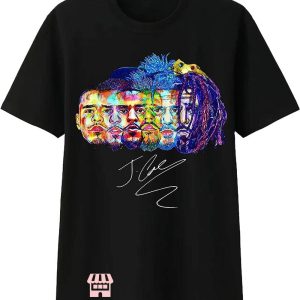 J Cole T-Shirt J Cole Faces Shirt