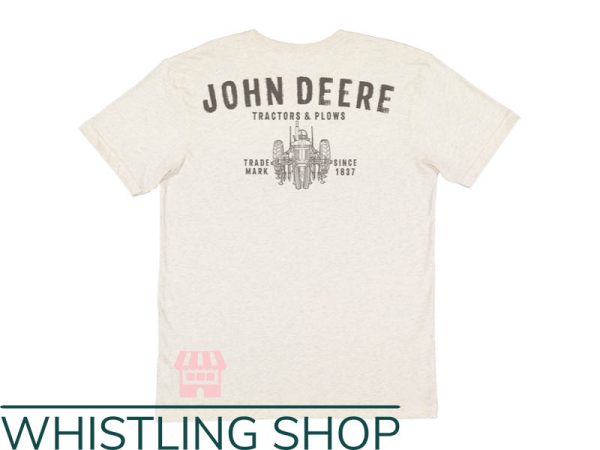 John Deere T-Shirt Tractors Plows Trademark Since 1837