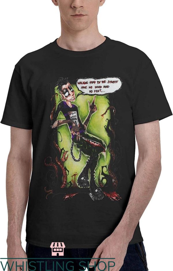 Johnny The Homicidal Maniac T-Shirt Walking Foxy By Street