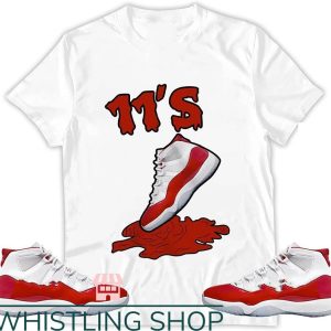 Jordan 11 Cherry T-Shirt 11’s Matching Jordan 11 Cherry