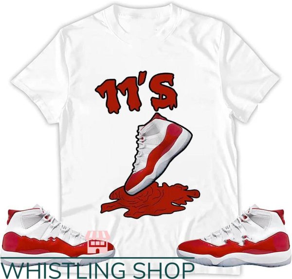 Jordan 11 Cherry T-Shirt 11’s Matching Jordan 11 Cherry