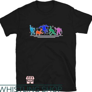 Keith Haring Heart T-Shirt Dancing People