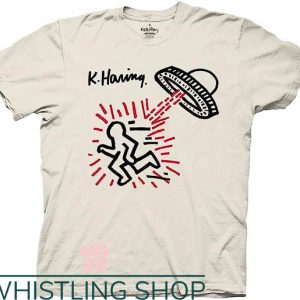 Keith Haring Heart T-Shirt Iconic Artwork Elevated Ink