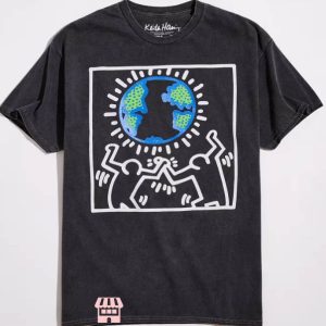 Keith Haring Heart T-Shirt Keith Haring Love The Earth