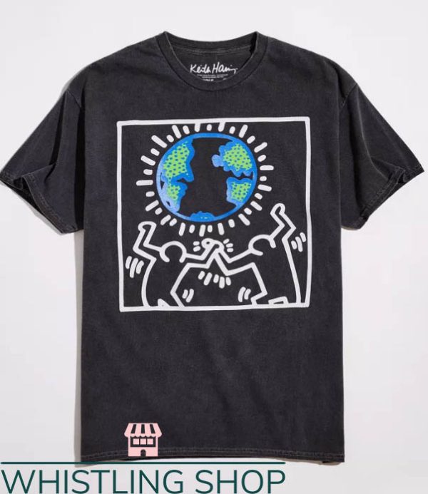 Keith Haring Heart T-Shirt Keith Haring Love The Earth