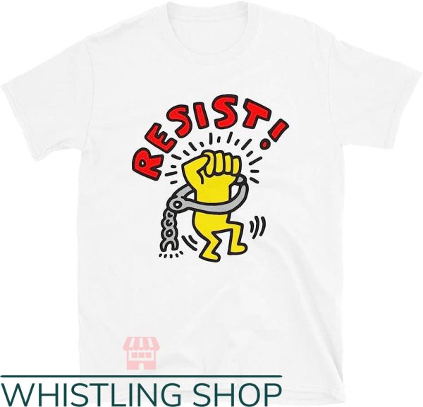 Keith Haring Heart T-Shirt Keith Haring Resist Hand