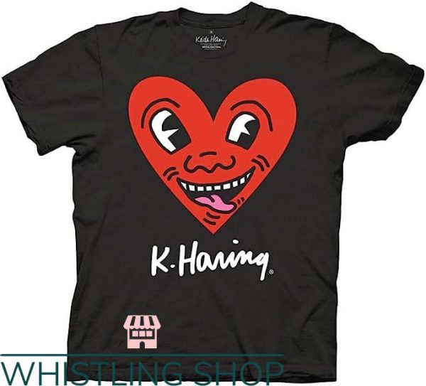 Keith Haring Heart T-Shirt Keith Haring Smiling Heart