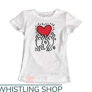 Keith Haring Heart T-Shirt Two Keith Haring And Heart