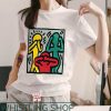 Keith Haring Heart T-Shirt Yelling Keith Haring