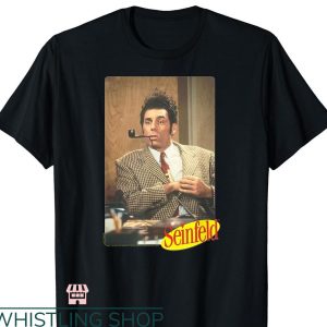 Kramer Seinfeld T-shirt Seinfeld Kramer with Pipe