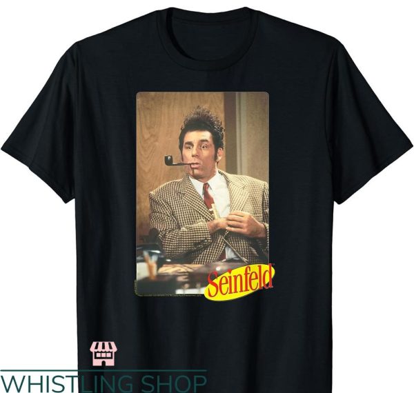 Kramer Seinfeld T-shirt Seinfeld Kramer with Pipe