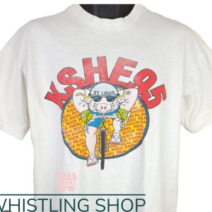 Kshe 95 T-Shirt Biking Pig Rock T-Shirt Trending