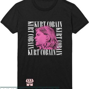 Kurt Cobain T-Shirt Kurt Cobain Face Profile Shirt