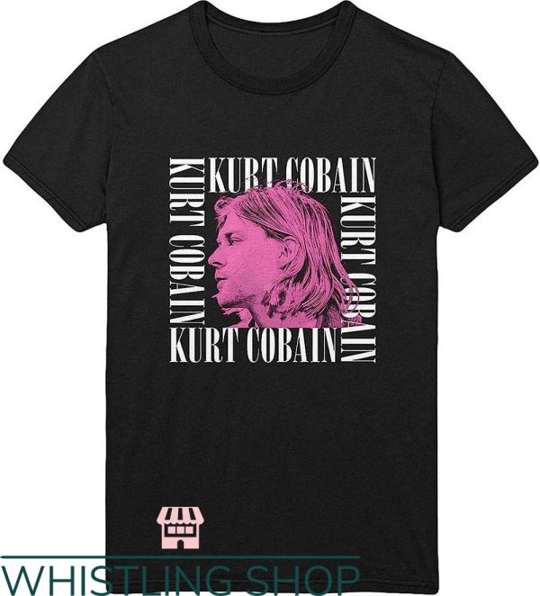 Kurt Cobain T-Shirt Kurt Cobain Face Profile Shirt