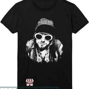 Kurt Cobain T-Shirt Kurt Cobain Glasses Pose Shirt