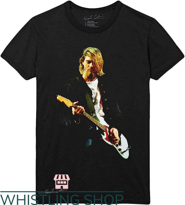 Kurt Cobain T-Shirt Kurt Cobain Guitar Shirt