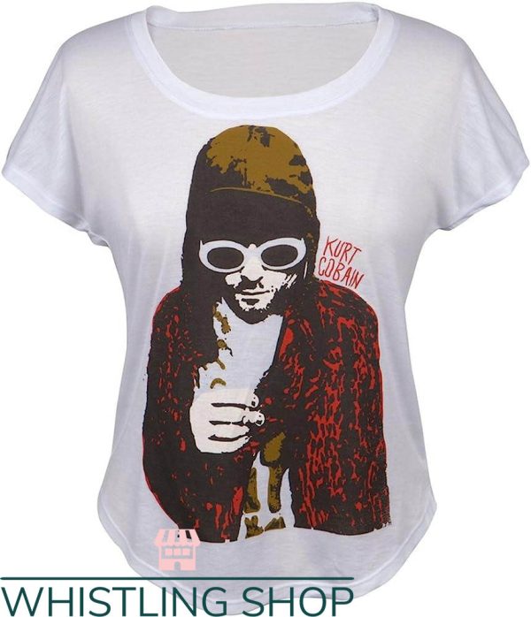 Kurt Cobain T-Shirt Kurt Cobain Smoking Shirt