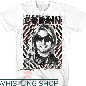 Kurt Cobain T-Shirt Psychedelic Photo Kurt Cobain Shirt