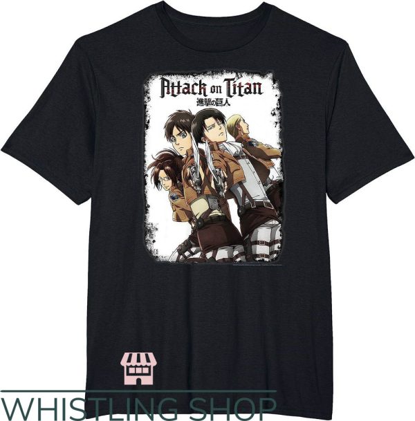 Levi Ackerman T-Shirt Attack On Titan Group Swords