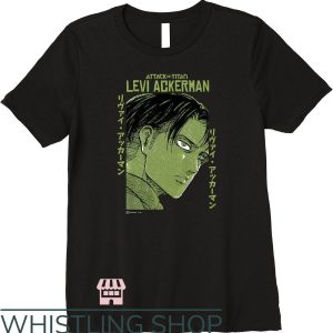 Levi Ackerman T-Shirt Face Portrait