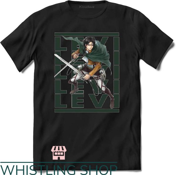 Levi Ackerman T-Shirt Levi Name Background