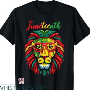 Lion Of Judah T-shirt Black history freedom