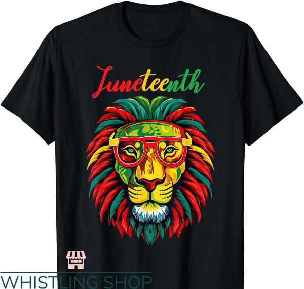 Lion Of Judah T-shirt Black history freedom