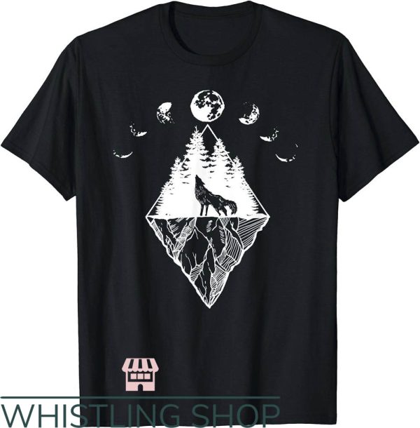 Lone Wolf T-Shirt Howling Wolf Shirt