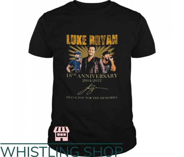 Luke Bryan T-Shirt 18th Anniversary 2004