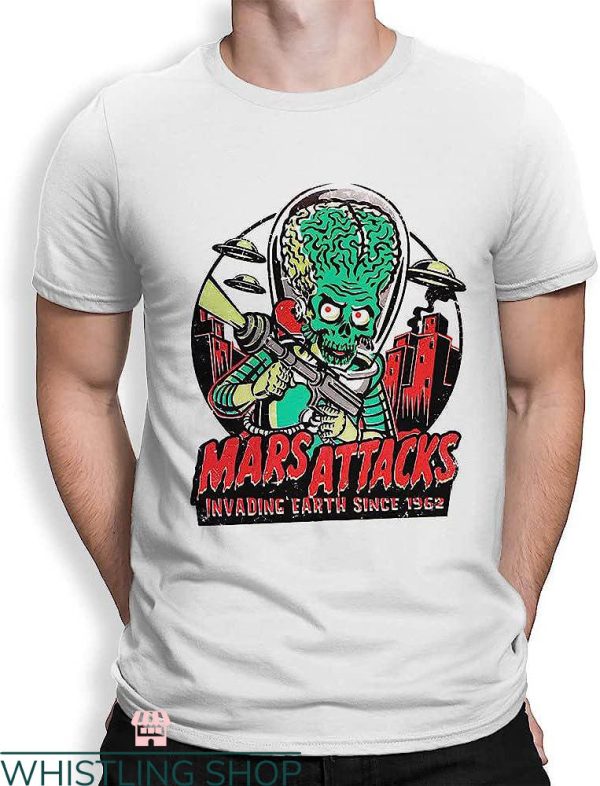 Mars Attack T-shirt Mars Attack Movie Poster 1996 T-shirt