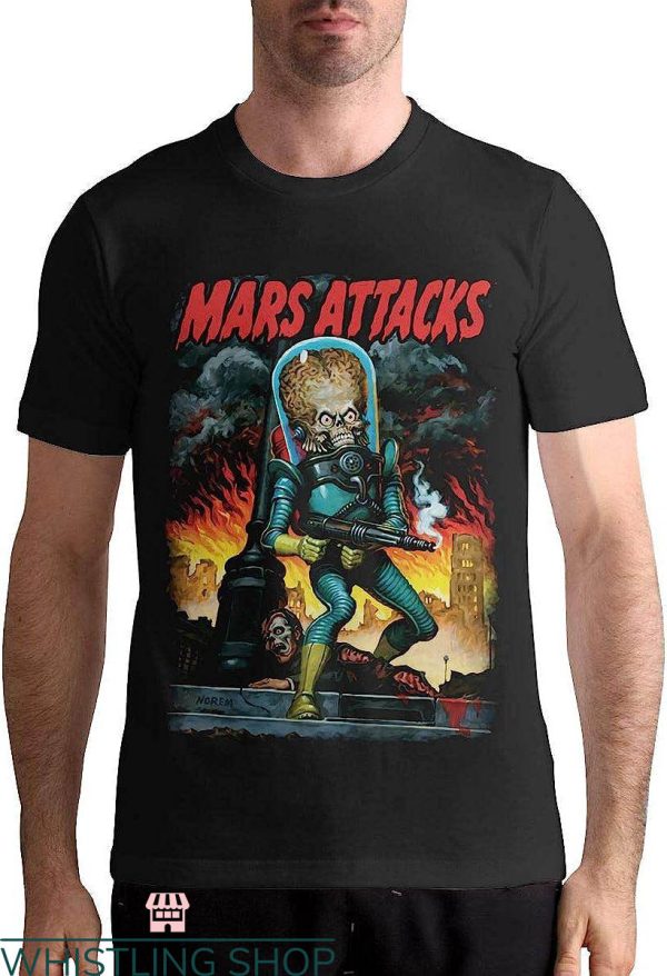 Mars Attack T-shirt Mars Attack Music Band T-shirt