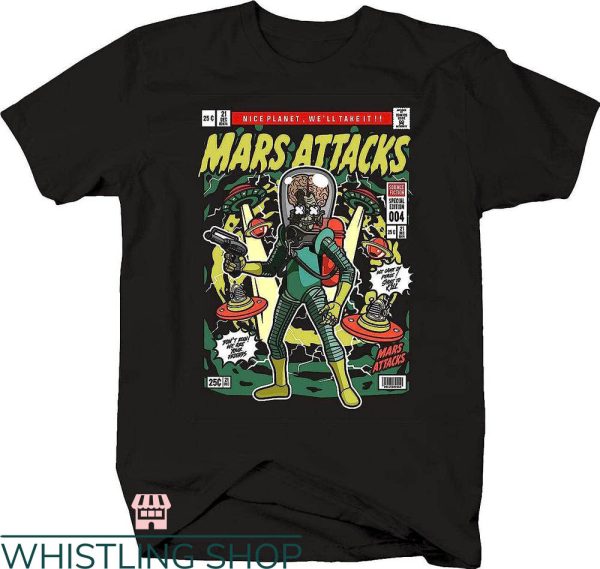 Mars Attack T-shirt Mars Attack Pop Collectible Movie Shirt