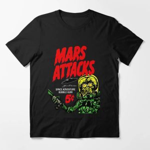 Mars Attack T-shirt Mars Attack Space Adventure Bubble Gum