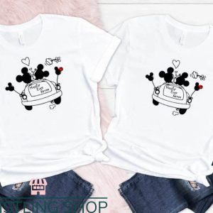 Matching Disney For Couples T-shirt Disney Mickey On Car