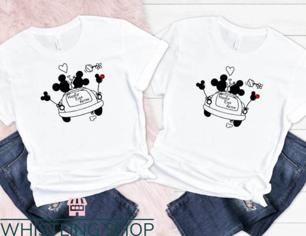 Matching Disney For Couples T-shirt Disney Mickey On Car