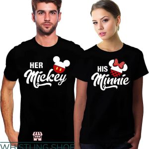 Matching Disney For Couples T-shirt Her Mickey & His Minnie