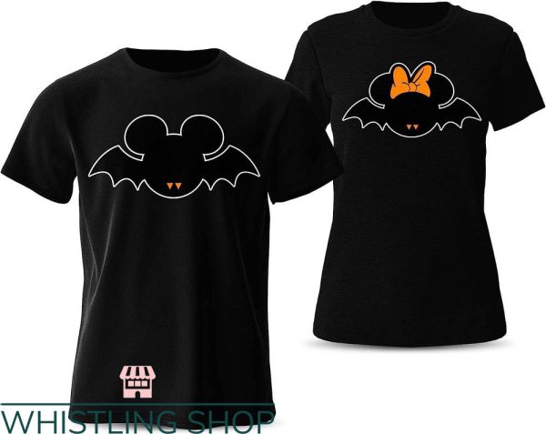 Matching Disney For Couples T-shirt Matching Mickey Bat Shirt