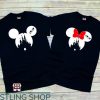 Matching Disney For Couples T-shirt Matching Mickey Castle