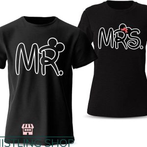 Matching Disney For Couples T-shirt Mr And Mrs Mickey Shirt