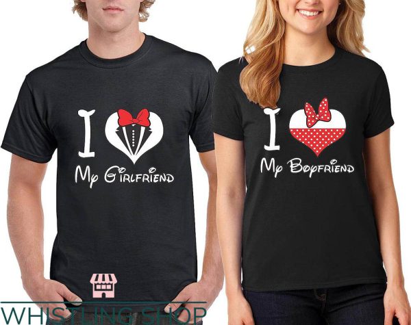 Matching Disney For Couples T-shirt My Girlfriend & Boyfriend