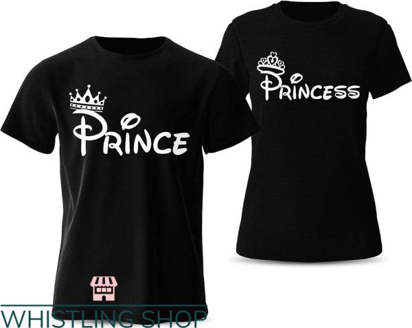Matching Disney For Couples T-shirt Prince And Princess Shirt