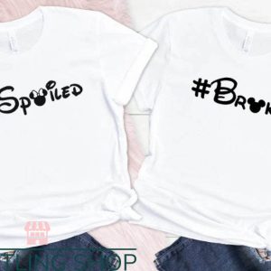 Matching Disney For Couples T-shirt Spoiled & Broke T-shirt