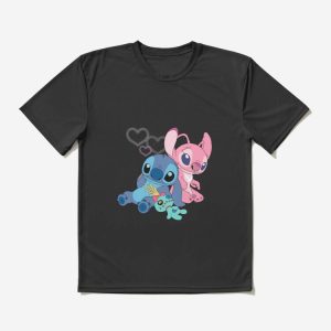 Matching Disney For Couples T-shirt Stitch & Angel T-shirt