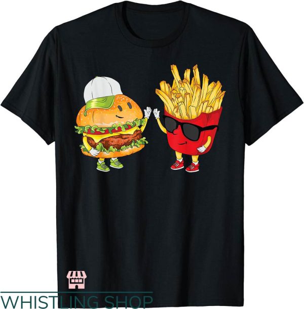 Mcdonalds Bts T-shirt Hamburger Fries High Five T-shirt