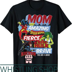 Mom And Son T-Shirt Marvel Vintage Retro Amazing Mom Graphic