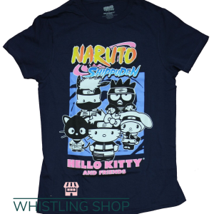 Naruto Hello Kitty T Shirt Sanrio Mashup