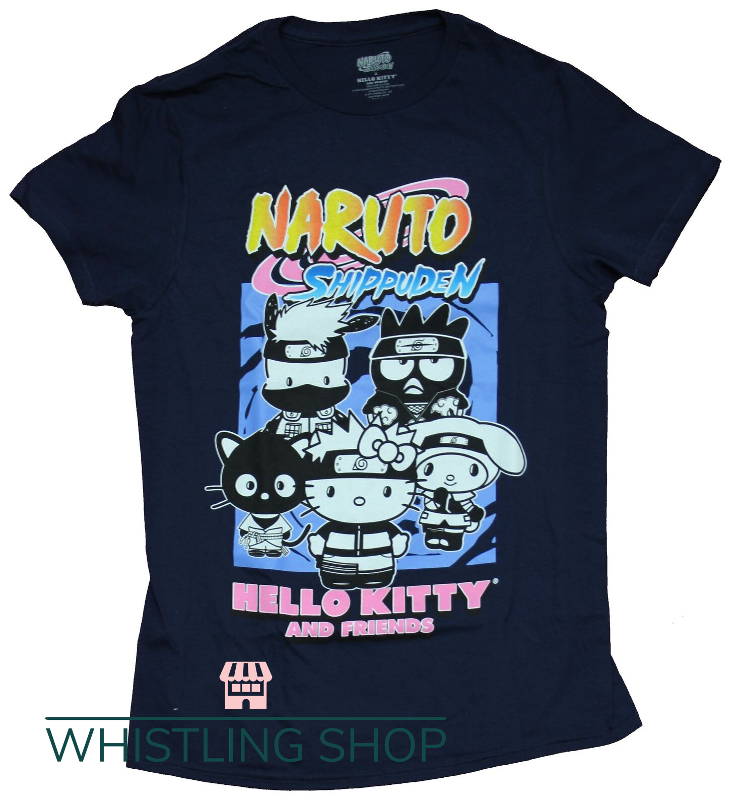 Naruto Hello Kitty T Shirt Sanrio Mashup